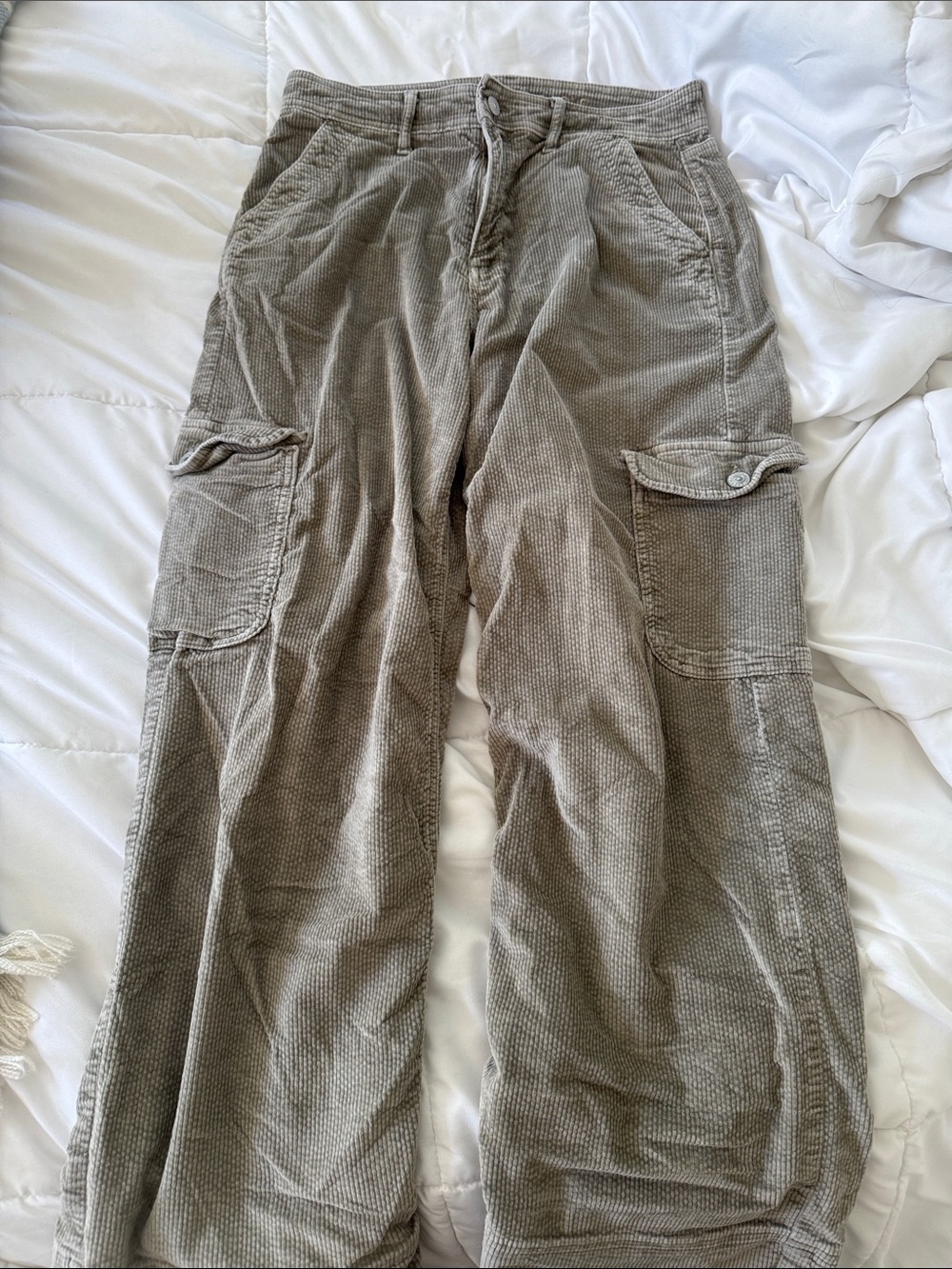 AE super high rise baggy wide leg corduroy pants